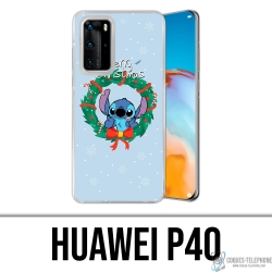 Coque Huawei P40 - Stitch Merry Christmas