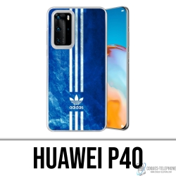 Coque Huawei P40 - Adidas Bandes Bleu