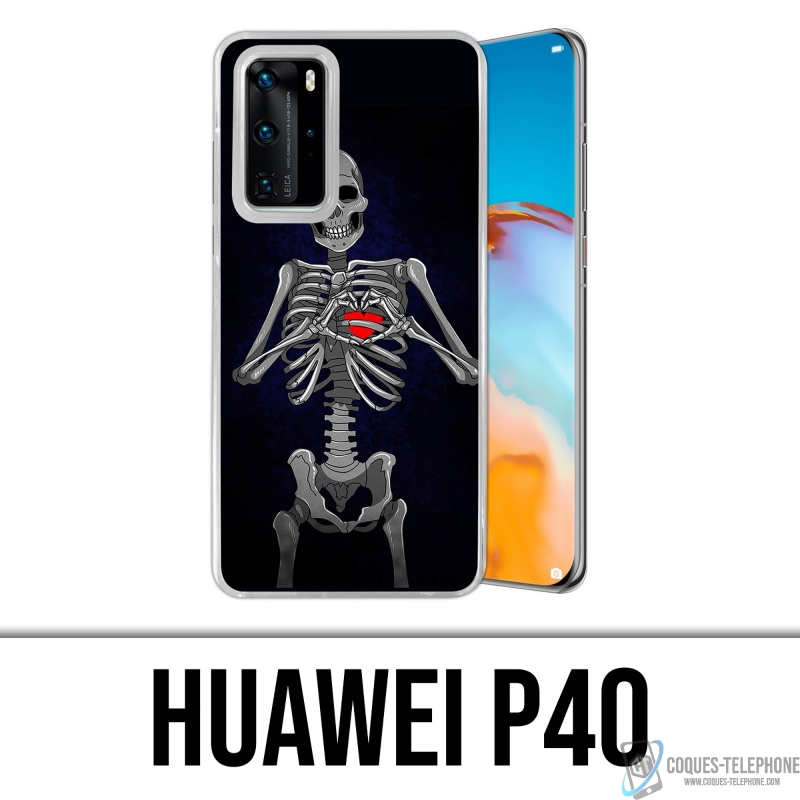 Coque Huawei P40 - Coeur Squelette