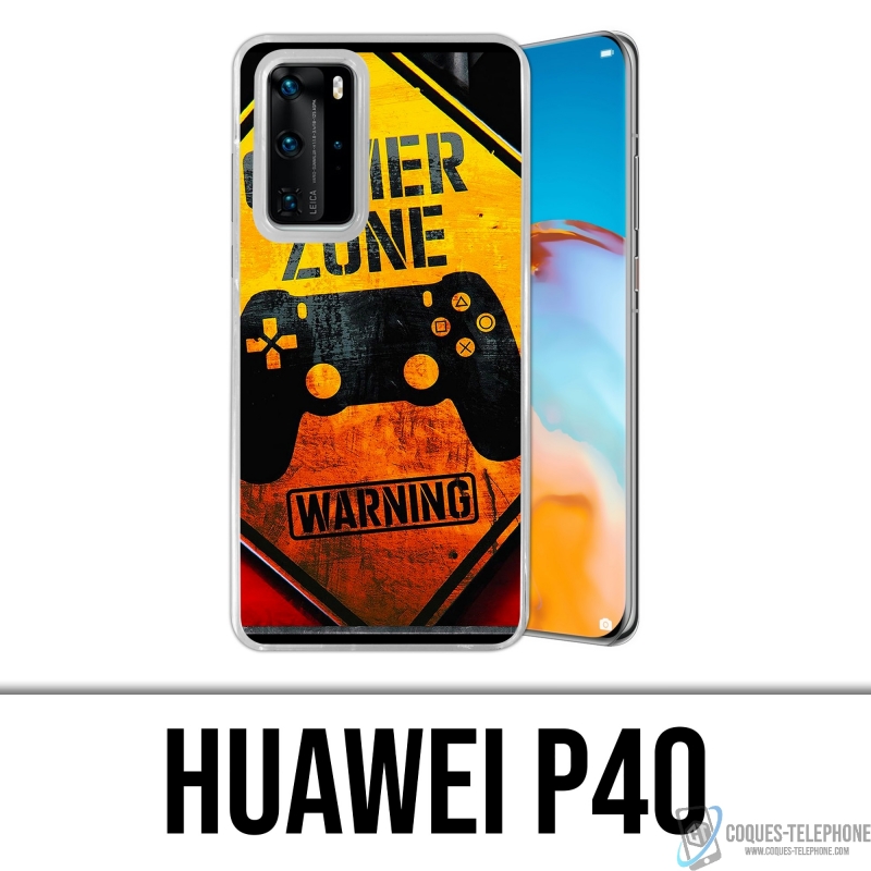 Huawei P40 Case - Gamer Zone Warnung