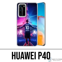 Coque Huawei P40 - Messi PSG Paris Tour Eiffel