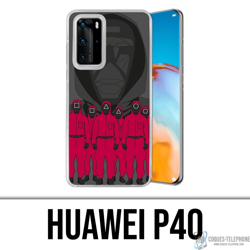 Coque Huawei P40 - Squid Game Cartoon Agent