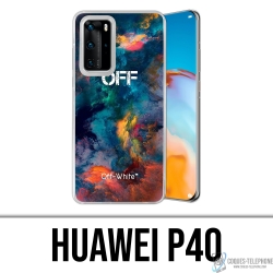 Custodia Huawei P40 - Nuvola di colore bianco sporco