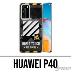 Custodia Huawei P40 - Bianco sporco incluso il telefono touch