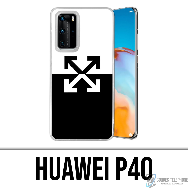 Funda Huawei P40 - Logotipo blanco roto
