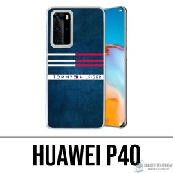 Custodia Huawei P40 - Strisce Tommy Hilfiger
