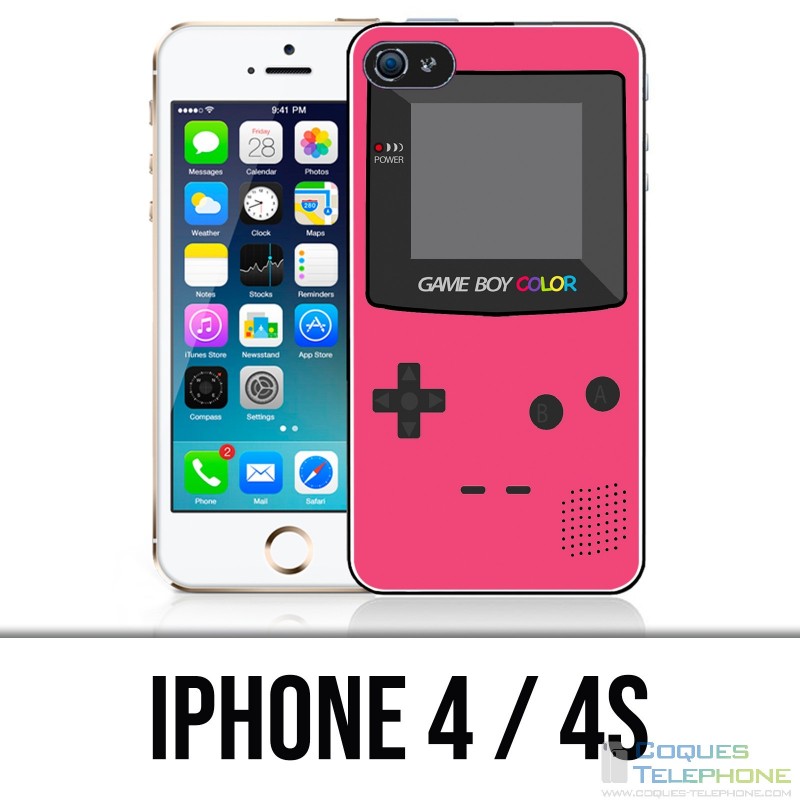 Coque iPhone 4 / 4S - Game Boy Color Rose