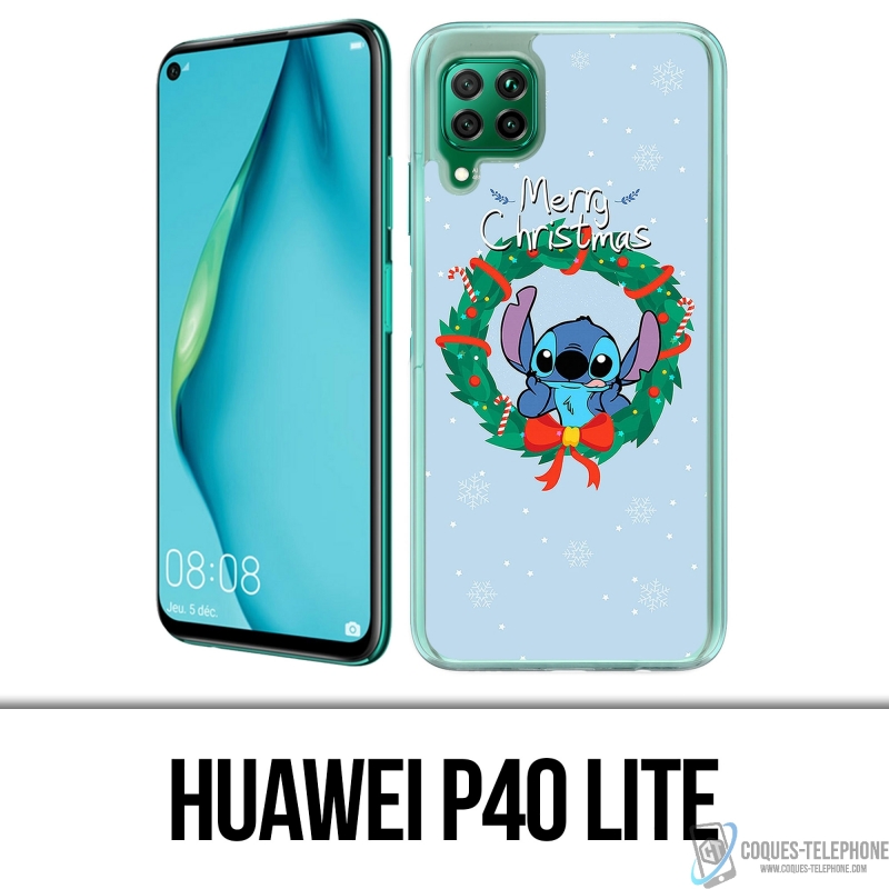 Coque Huawei P40 Lite - Stitch Merry Christmas
