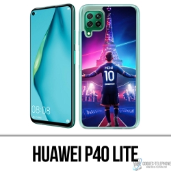 Coque Huawei P40 Lite - Messi PSG Paris Tour Eiffel