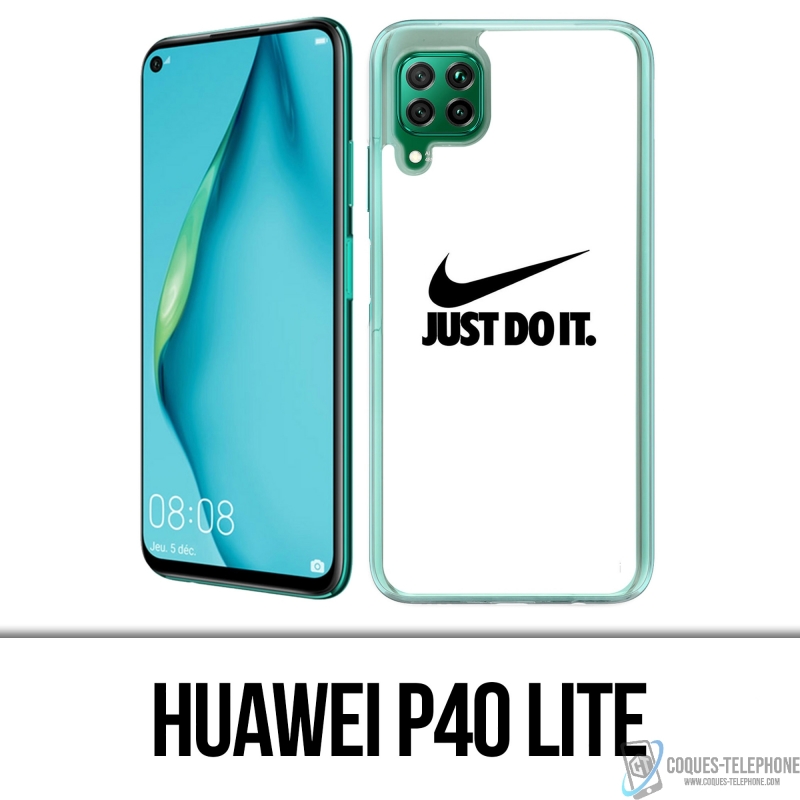 Coque Huawei P40 Lite - Nike Just Do It Blanc