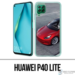 Huawei P40 Lite Case - Tesla Model 3 Rot