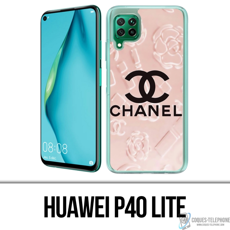 Custodia Huawei P40 Lite - Sfondo rosa Chanel