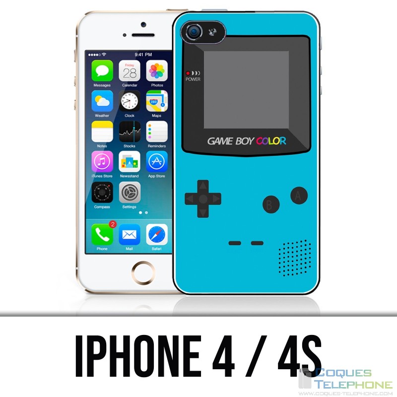 Custodia per iPhone 4 / 4S - Game Boy Color Turchese