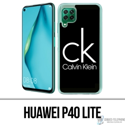Custodia Huawei P40 Lite - Logo Calvin Klein Nera