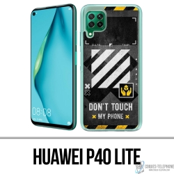 Huawei P40 Lite Case - Off White Including Touch Phone