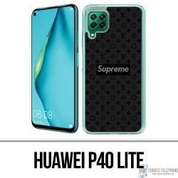 Huawei P40 Lite Case - Supreme Vuitton Schwarz