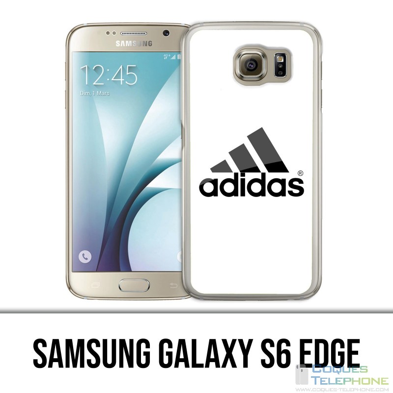 Custodia edge Samsung Galaxy S6 - Logo Adidas bianco