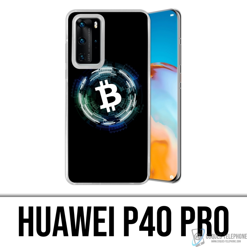 Custodia Huawei P40 Pro - Logo Bitcoin