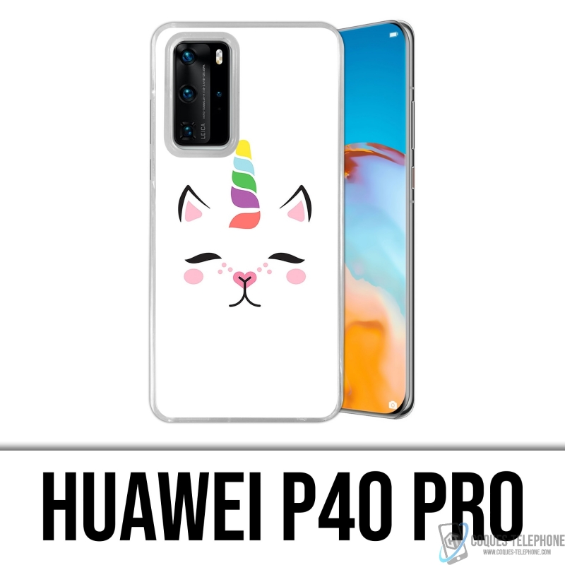 Huawei P40 Pro case - Gato Unicornio