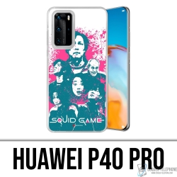 Huawei P40 Pro case - Squid Game Characters Splash