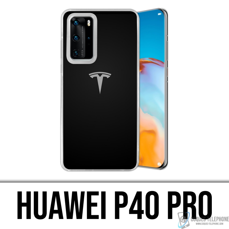 Custodia Huawei P40 Pro - Logo Tesla