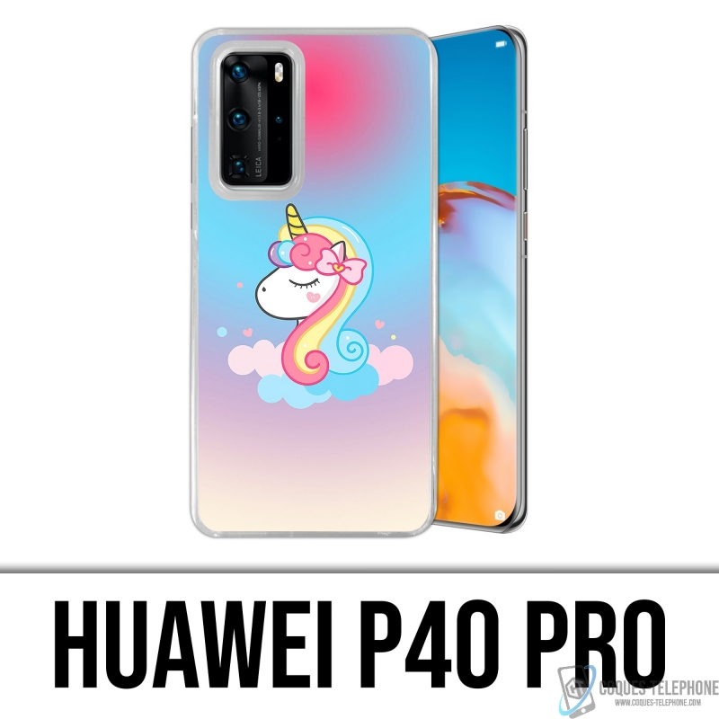 Custodia Huawei P40 Pro - Unicorno nuvola