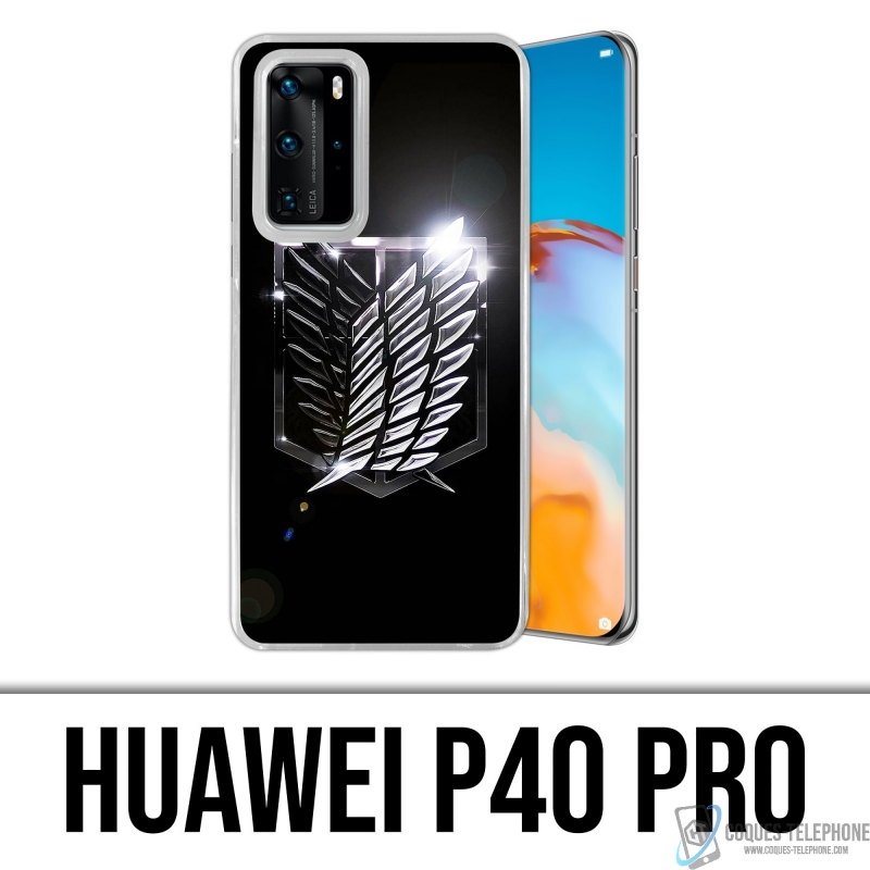Custodia Huawei P40 Pro - Logo Attack On Titan