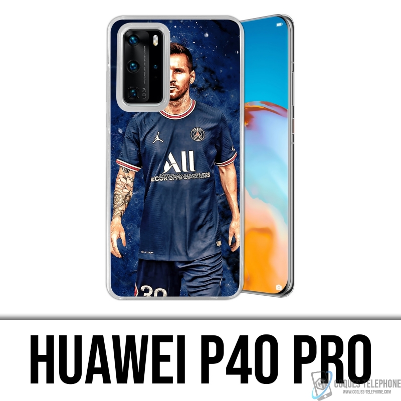 Huawei P40 Pro case - Messi PSG Paris Splash