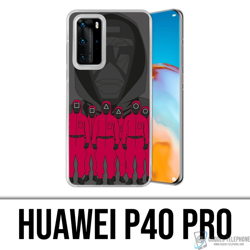 Custodia Huawei P40 Pro - Agente dei cartoni animati del gioco del calamaro