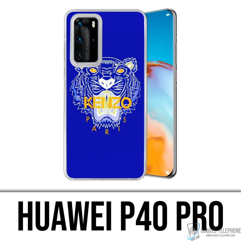 Huawei P40 Pro Case - Kenzo Blue Tiger