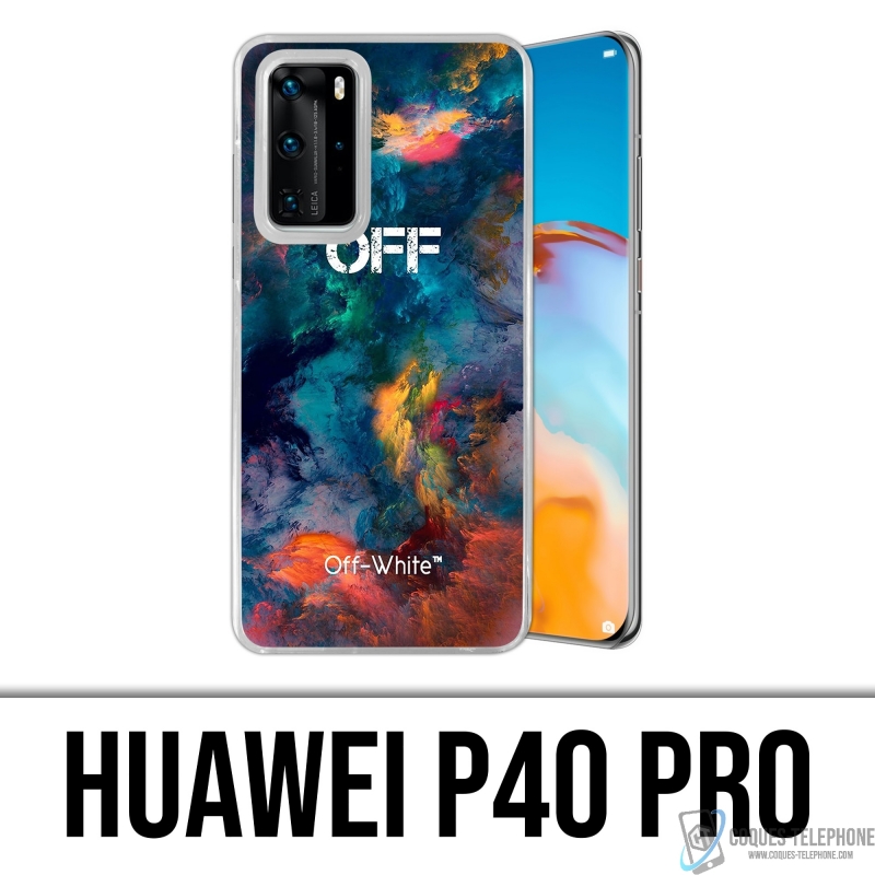 Huawei P40 Pro Case - Off White Color Cloud