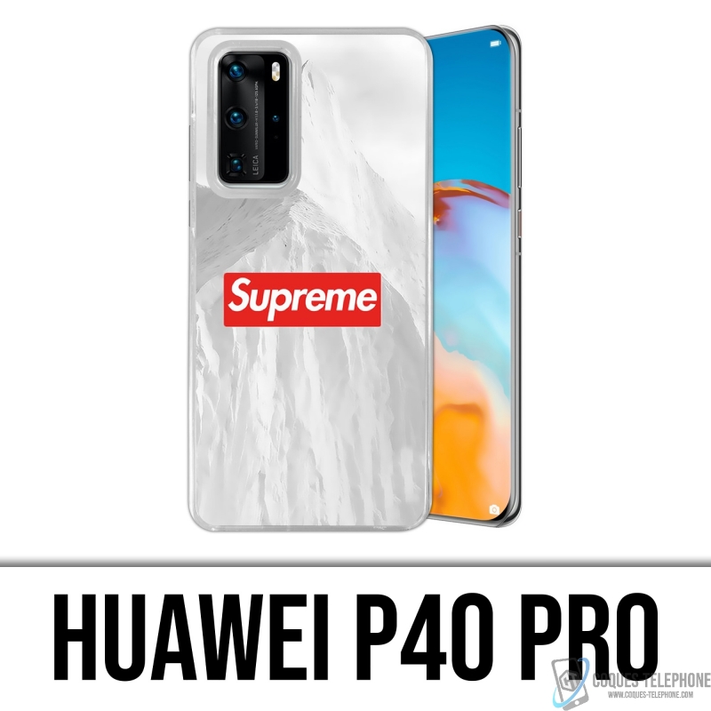 Coque Huawei P40 Pro - Supreme Montagne Blanche