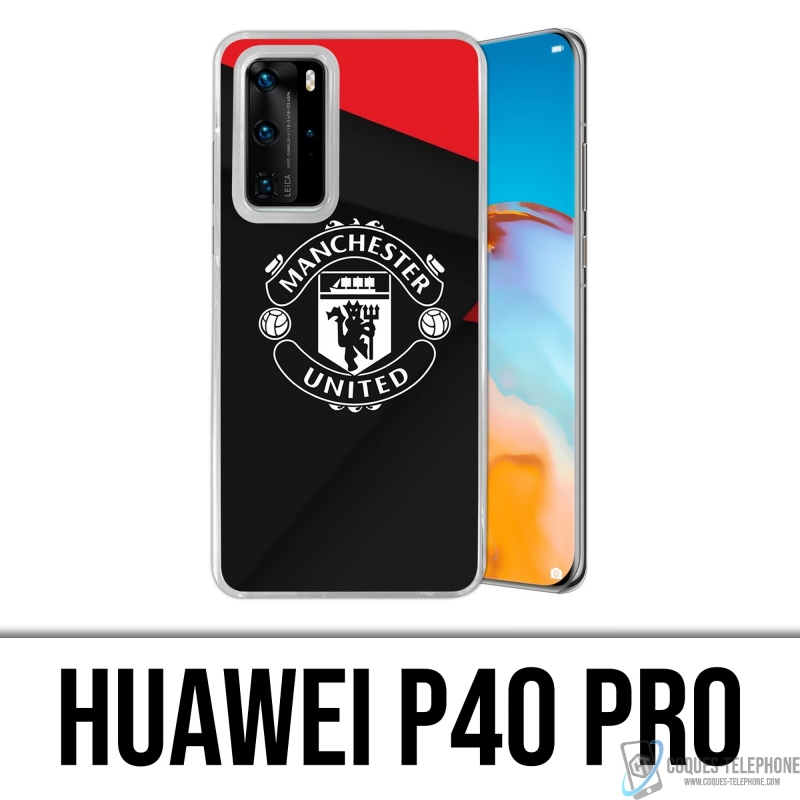 Custodia Huawei P40 Pro - Logo moderno Manchester United