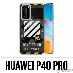Huawei P40 Pro Case - Weiß mit Touch-Telefon