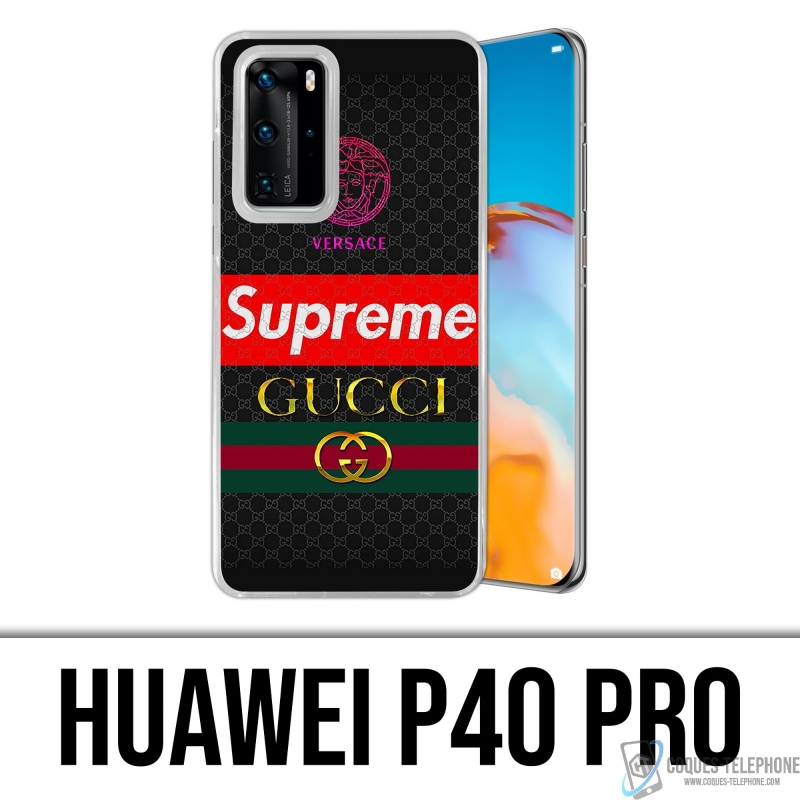 Custodia Huawei P40 Pro - Versace Supreme Gucci
