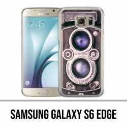 Carcasa Samsung Galaxy S6 Edge - Cámara Vintage Negra