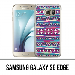Samsung Galaxy S6 Edge Hülle - Pink Azteque