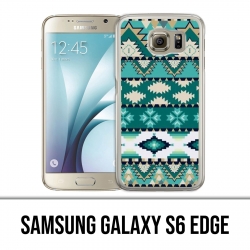 Samsung Galaxy S6 edge case - Green Azteque