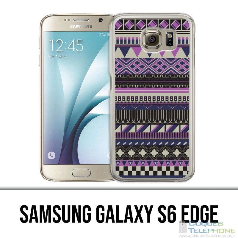 Samsung Galaxy S6 Edge Case - Purple Azteque