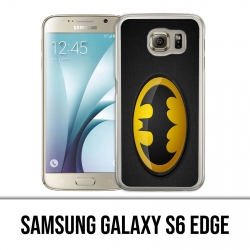 Samsung Galaxy S6 Edge Hülle - Batman Logo Classic Gelb Schwarz