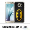 Custodia edge Samsung Galaxy S6 - Batman Logo Classic Giallo Nero