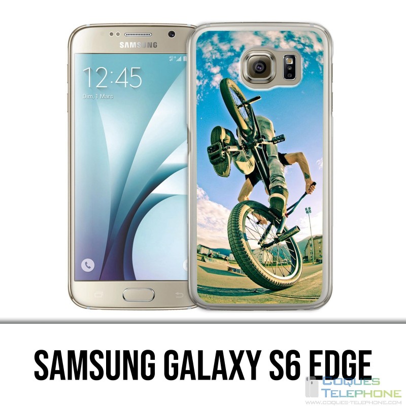 Samsung Galaxy S6 Edge Hülle - Bmx Stoppie