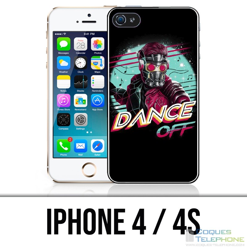 Coque iPhone 4 / 4S - Gardiens Galaxie Star Lord Dance