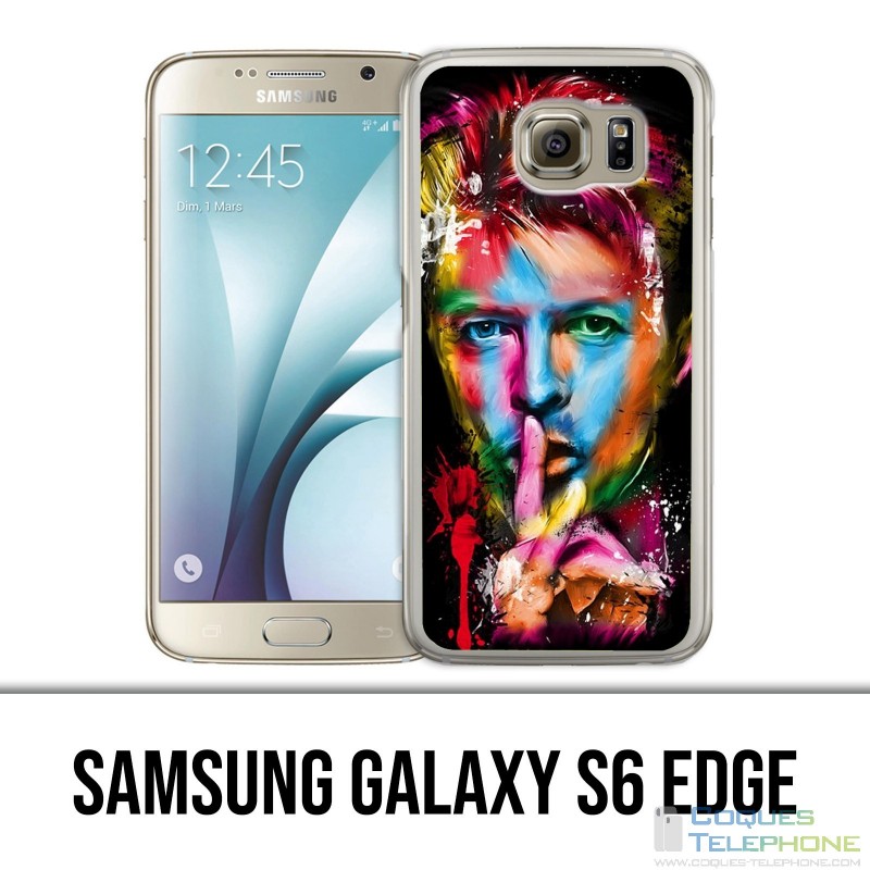 Samsung Galaxy S6 Edge Hülle - Bowie Multicolor