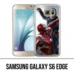 Custodia per Samsung Galaxy S6 Edge - Captain America Iron Man Avengers Vs