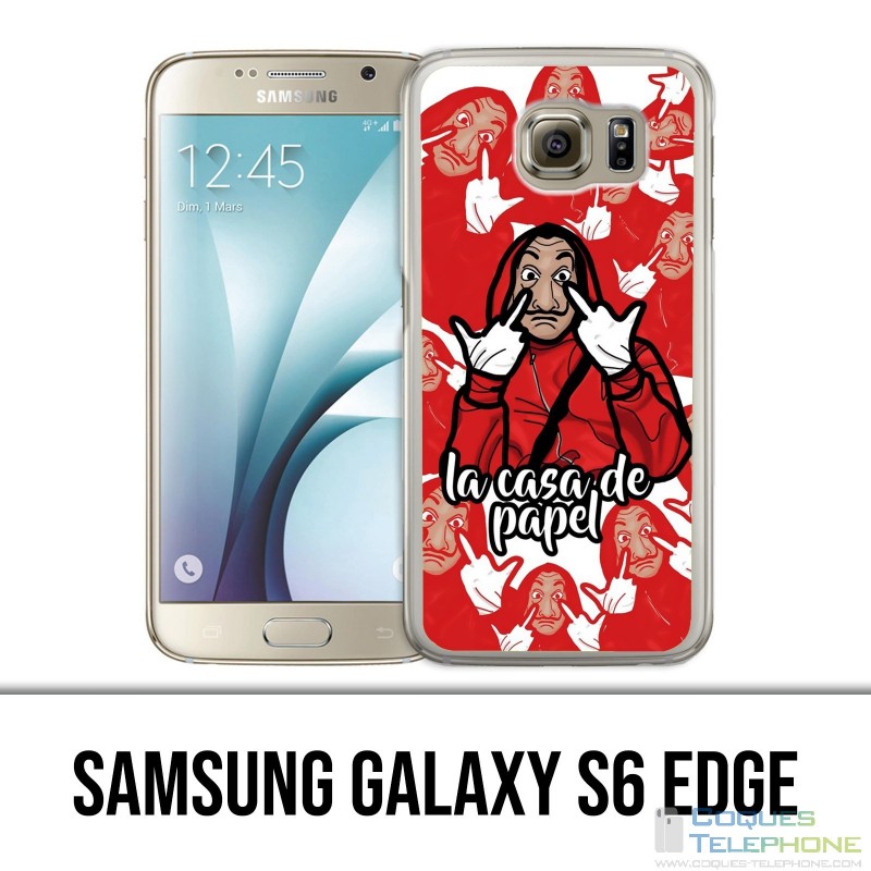 Samsung Galaxy S6 Edge Hülle - Casa De Papel Cartoon