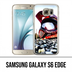 Coque Samsung Galaxy S6 EDGE - Casque Moto Cross