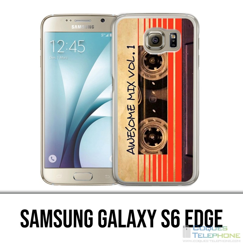 Custodia per Samsung Galaxy S6 Edge - Cassette audio vintage Guardians of the Galaxy