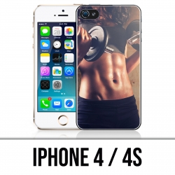 Coque iPhone 4 / 4S - Girl Musculation