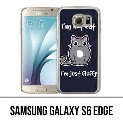 Samsung Galaxy S6 Edge Case - Cat Not Fat Just Fluffy